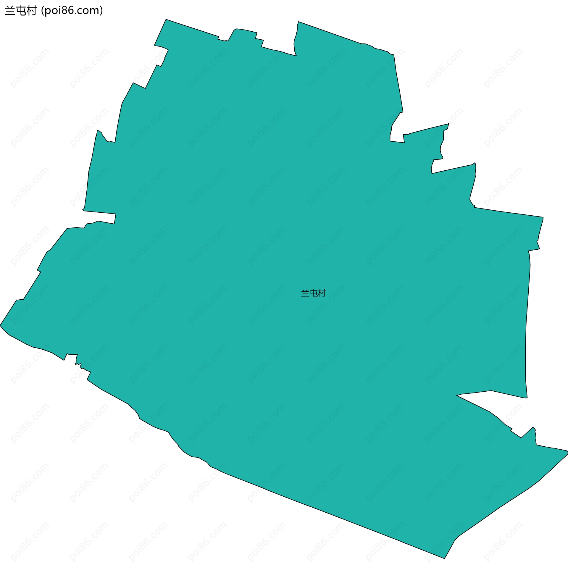 兰屯村边界地图