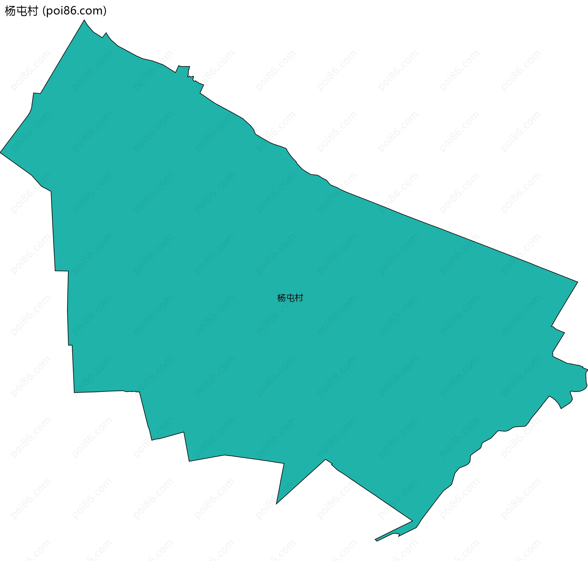 杨屯村边界地图