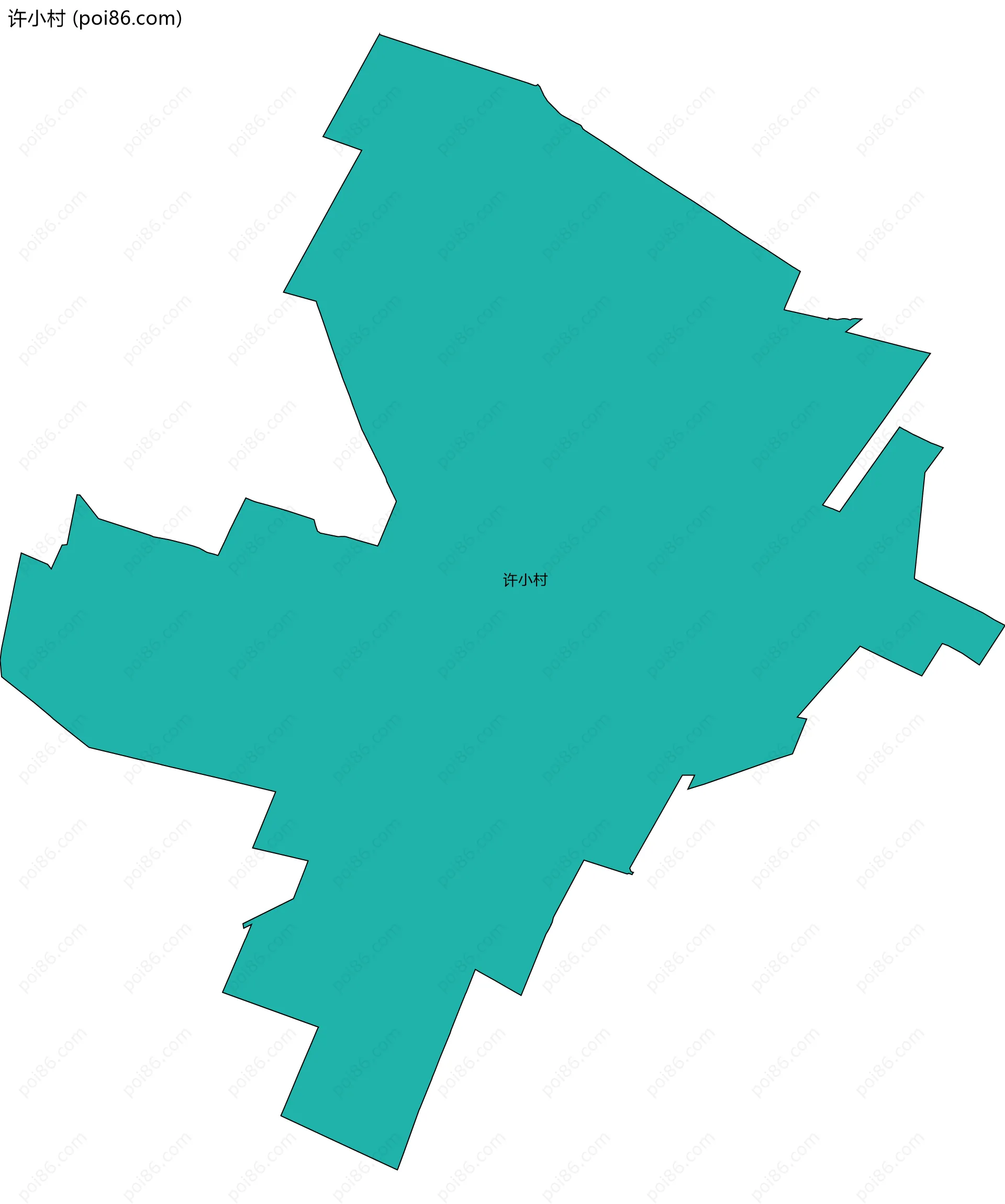 许小村边界地图