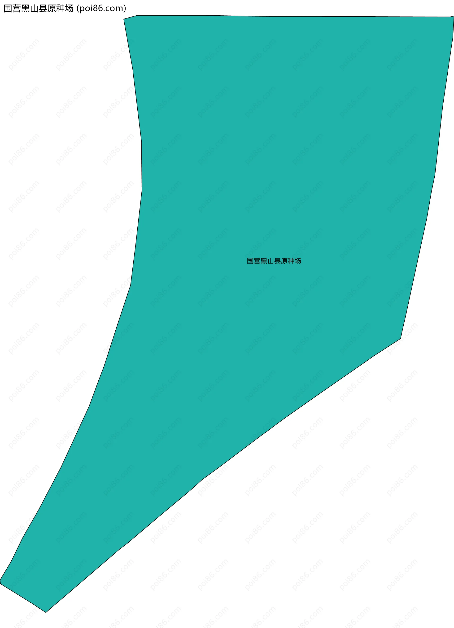 国营黑山县原种场边界地图