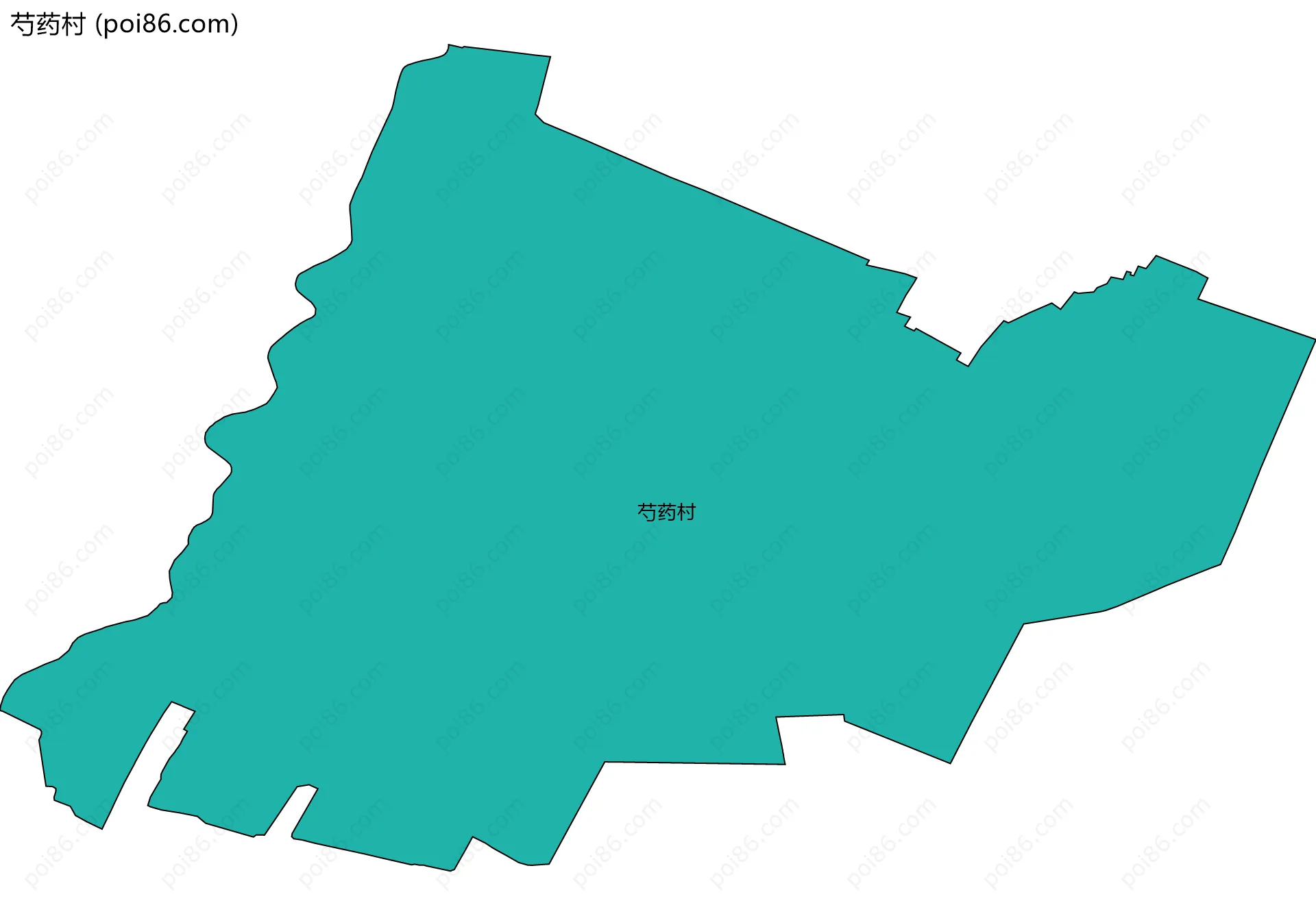 芍药村边界地图