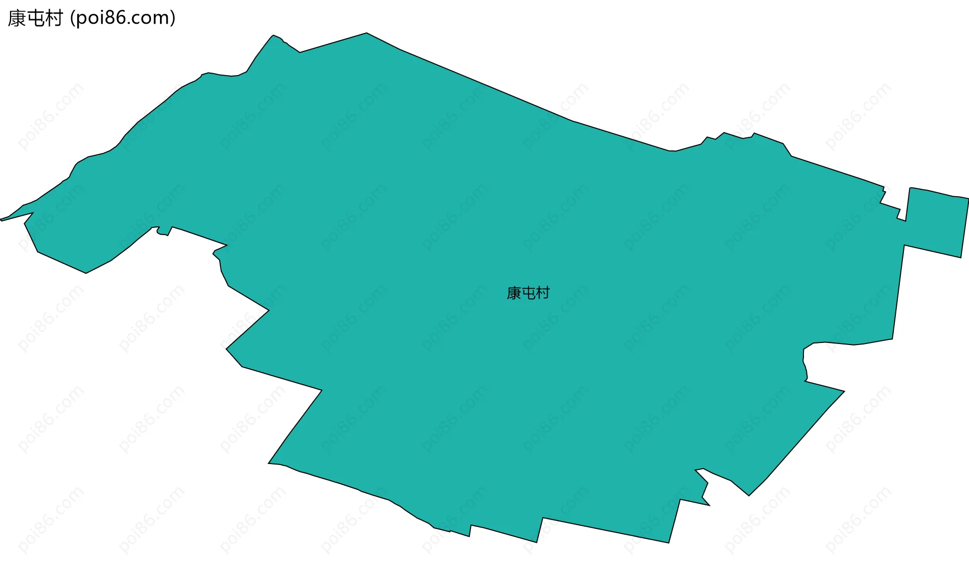 康屯村边界地图