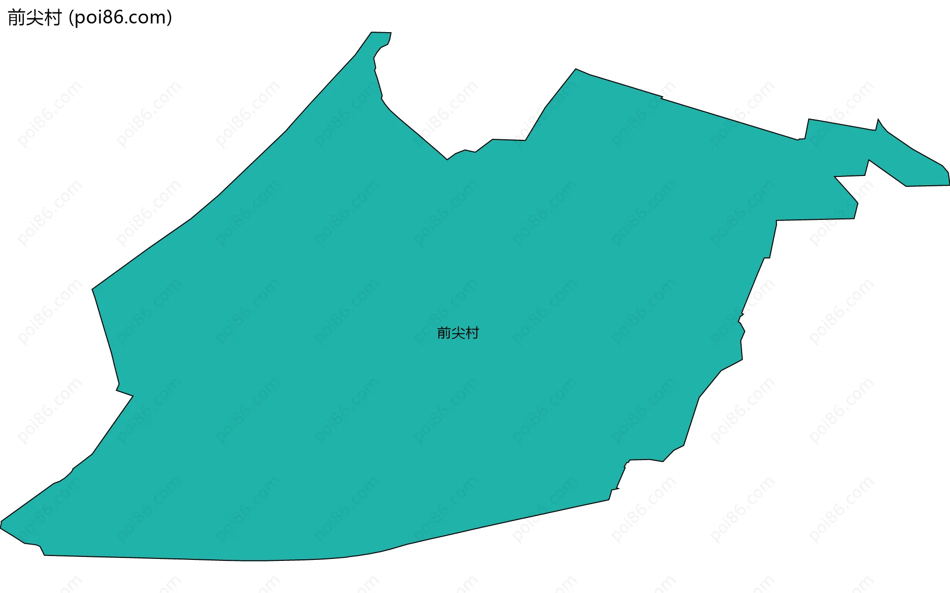 前尖村边界地图