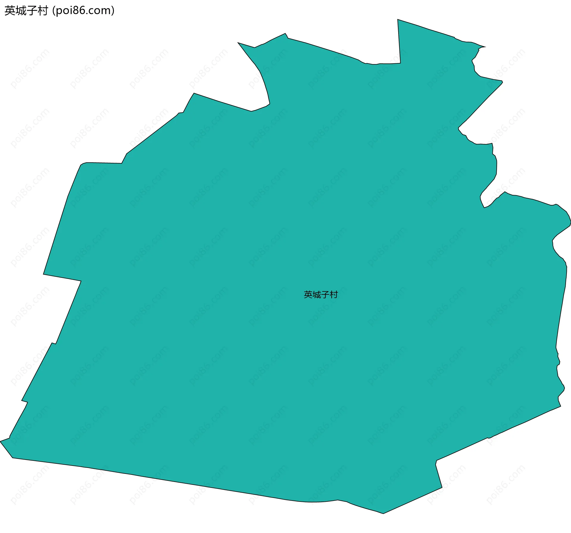 英城子村边界地图