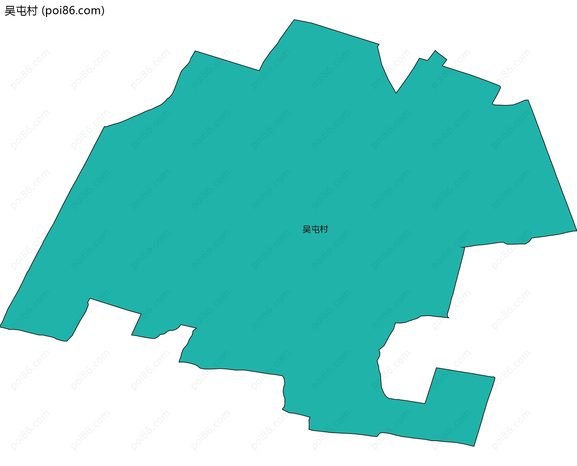 吴屯村边界地图