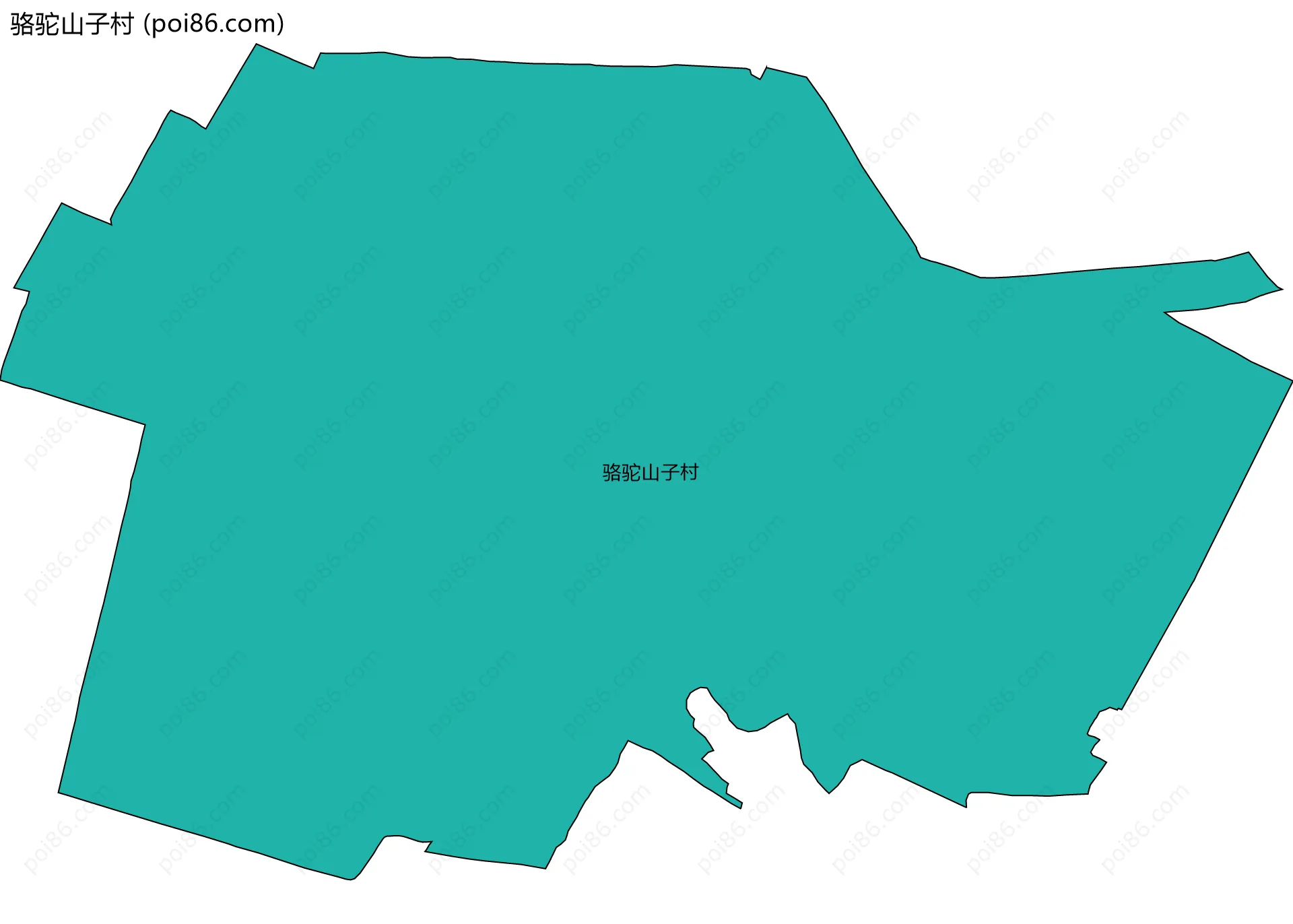 骆驼山子村边界地图