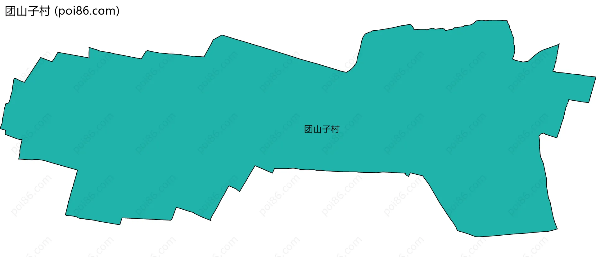 团山子村边界地图