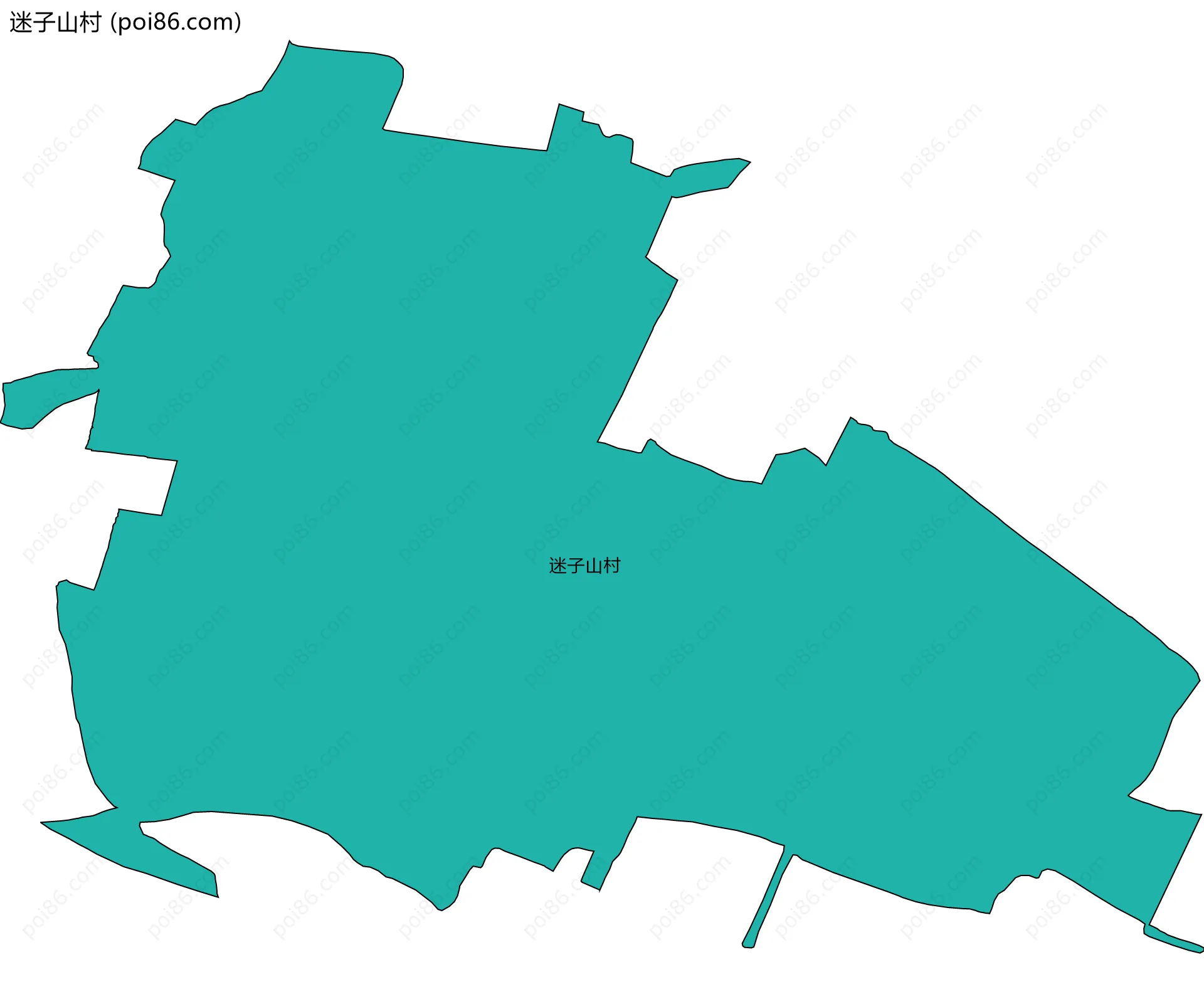 迷子山村边界地图