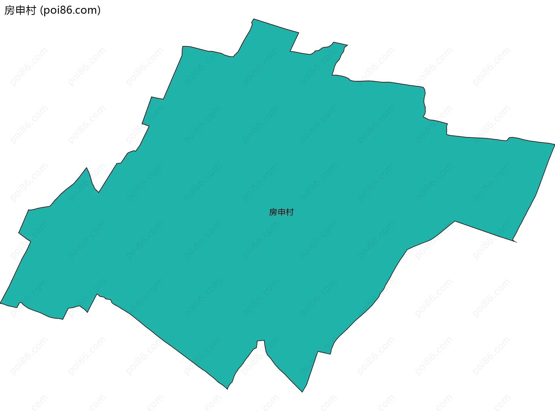 房申村边界地图