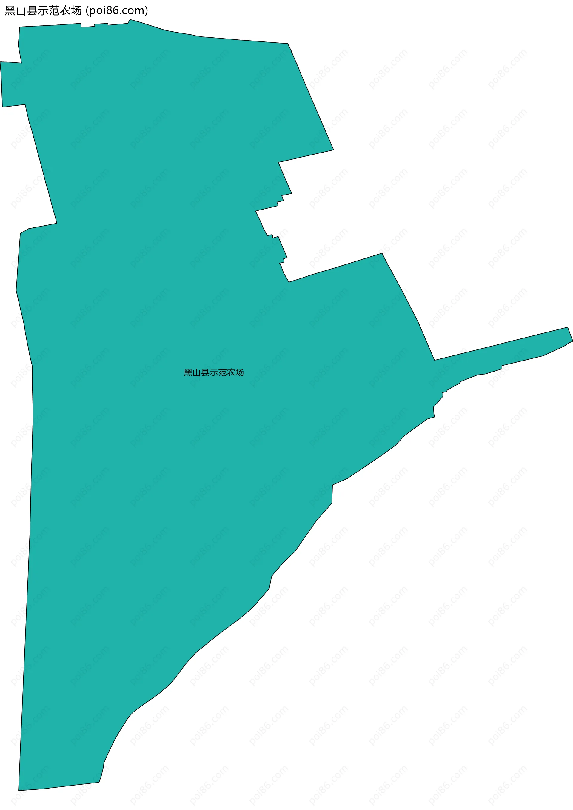 黑山县示范农场边界地图