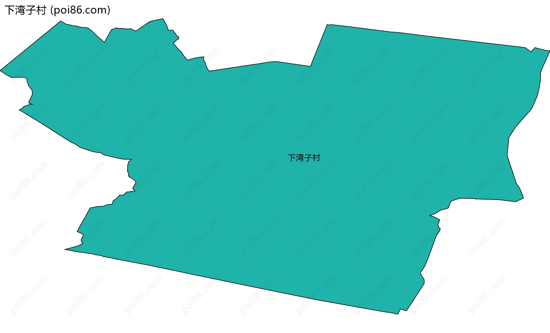 下湾子村边界地图