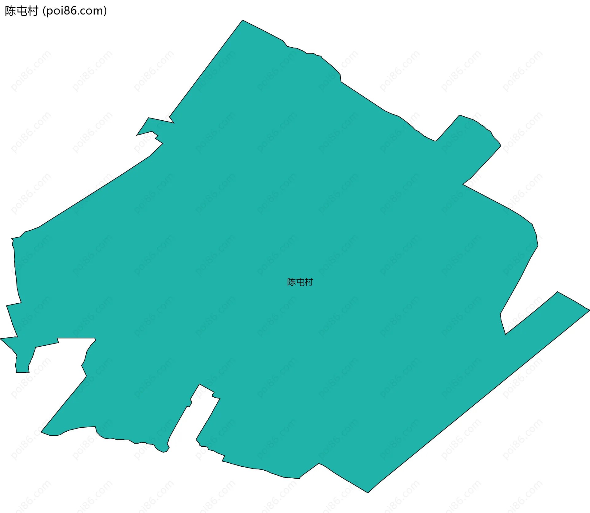 陈屯村边界地图