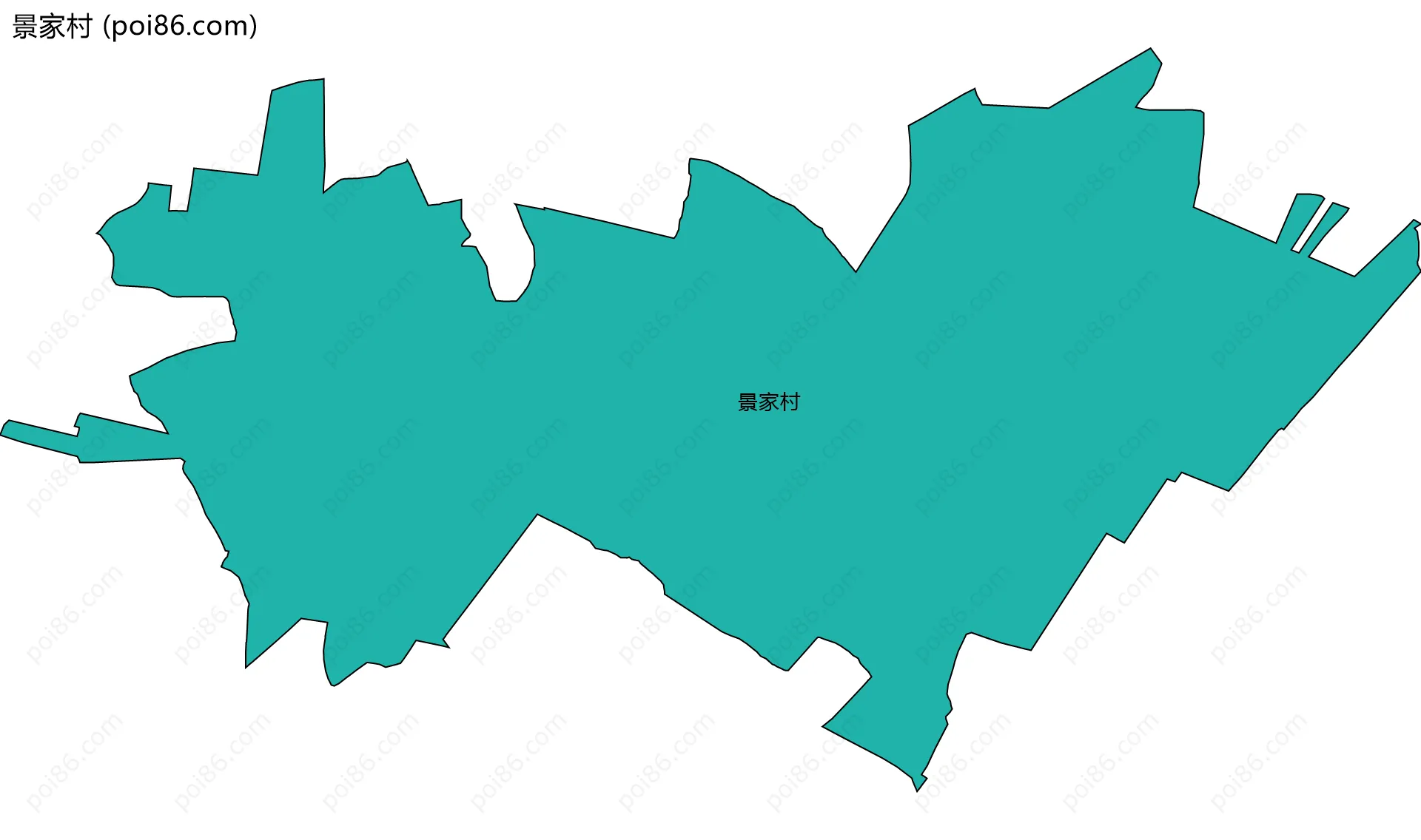 景家村边界地图