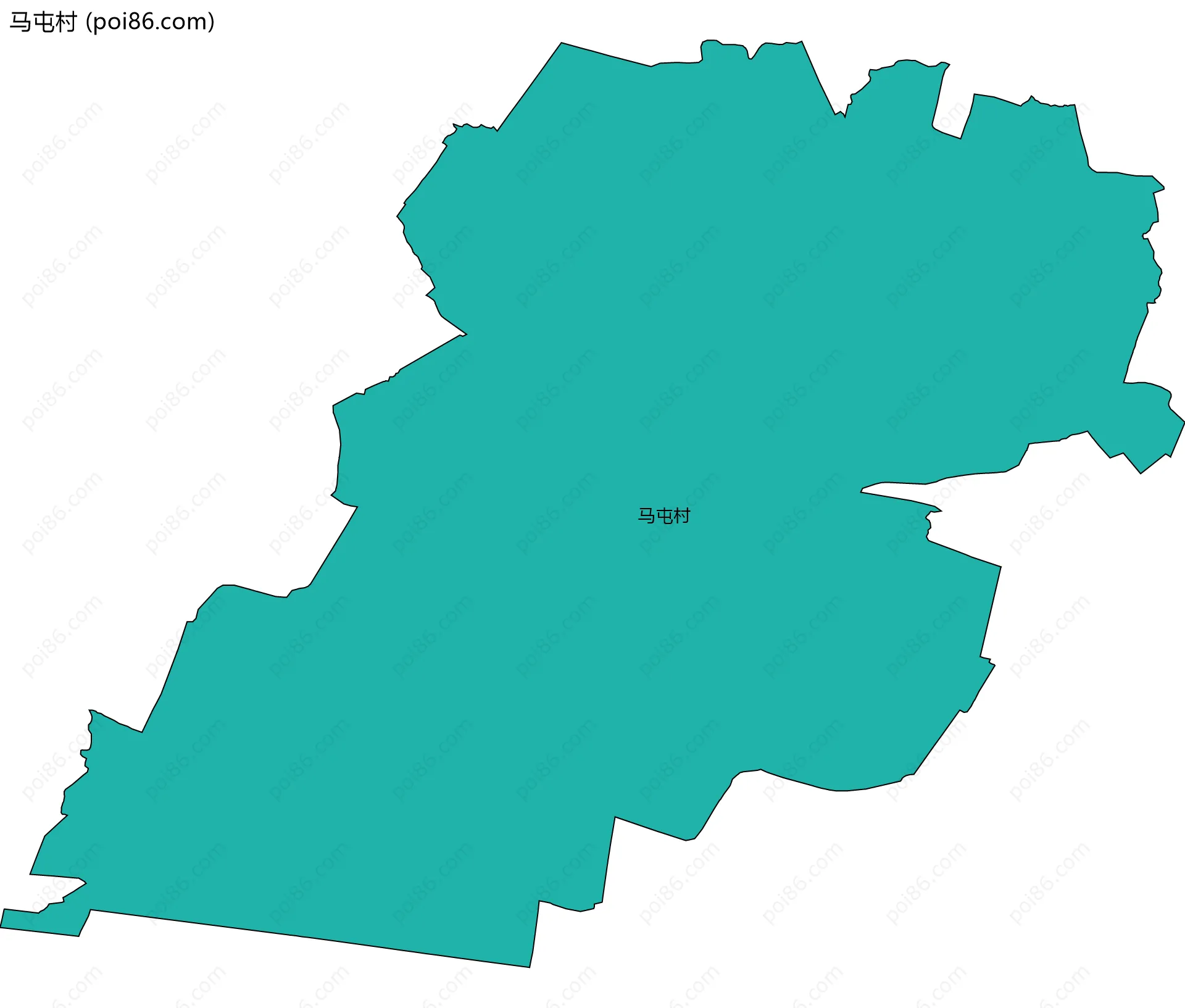 马屯村边界地图