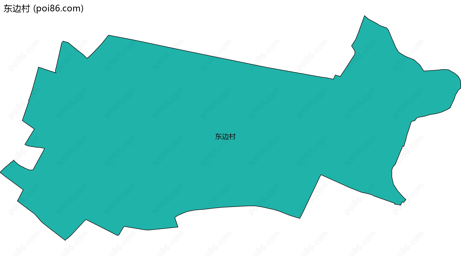 东边村边界地图