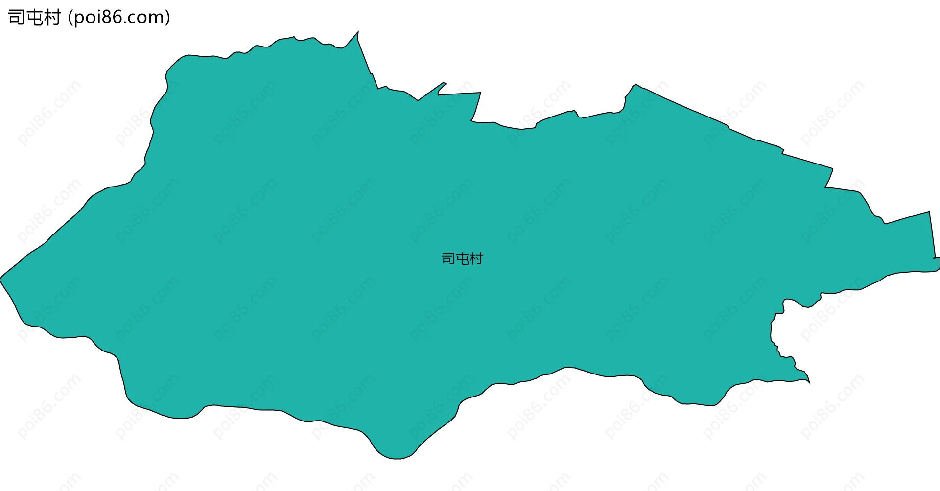 司屯村边界地图