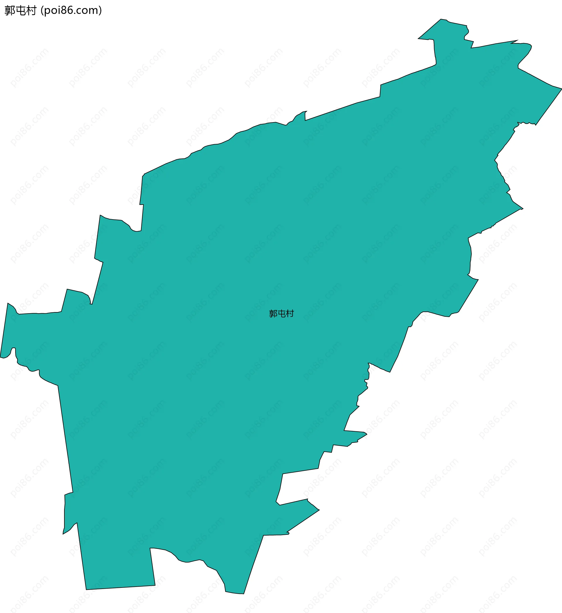 郭屯村边界地图