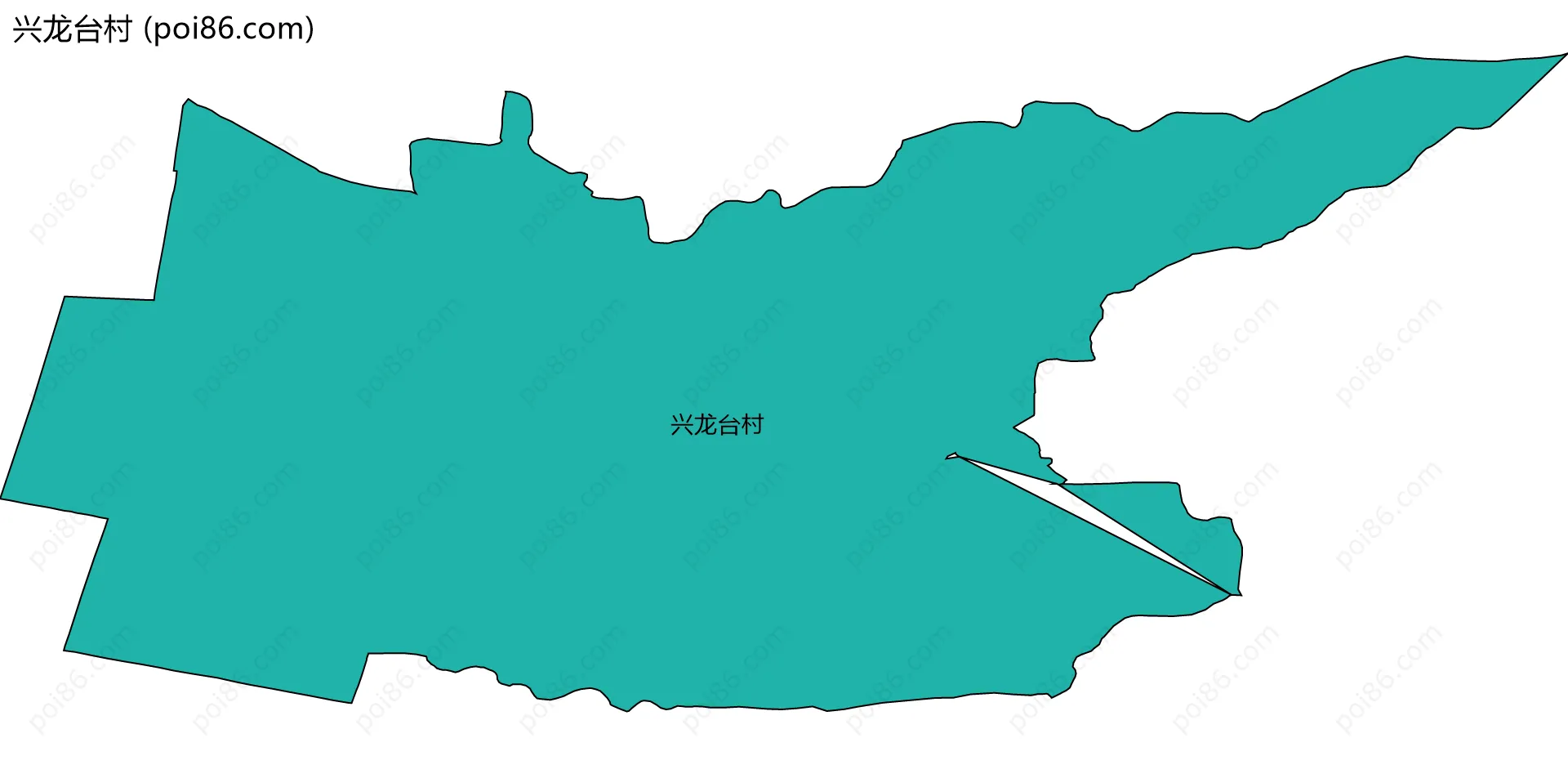 兴龙台村边界地图