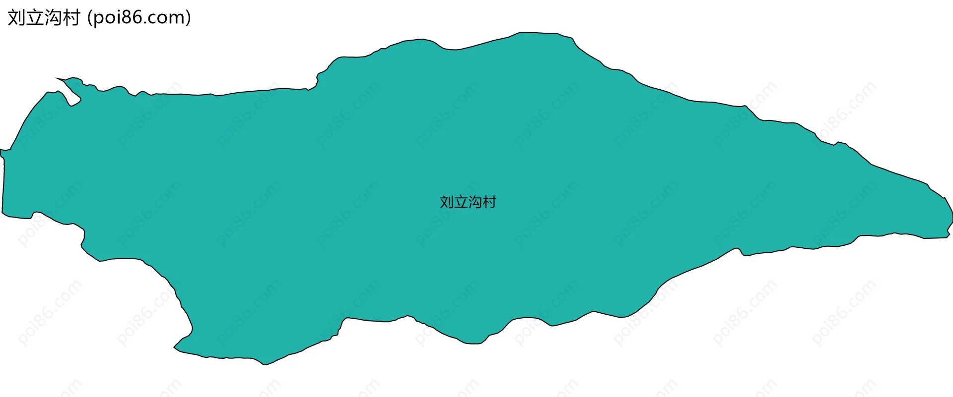 刘立沟村边界地图