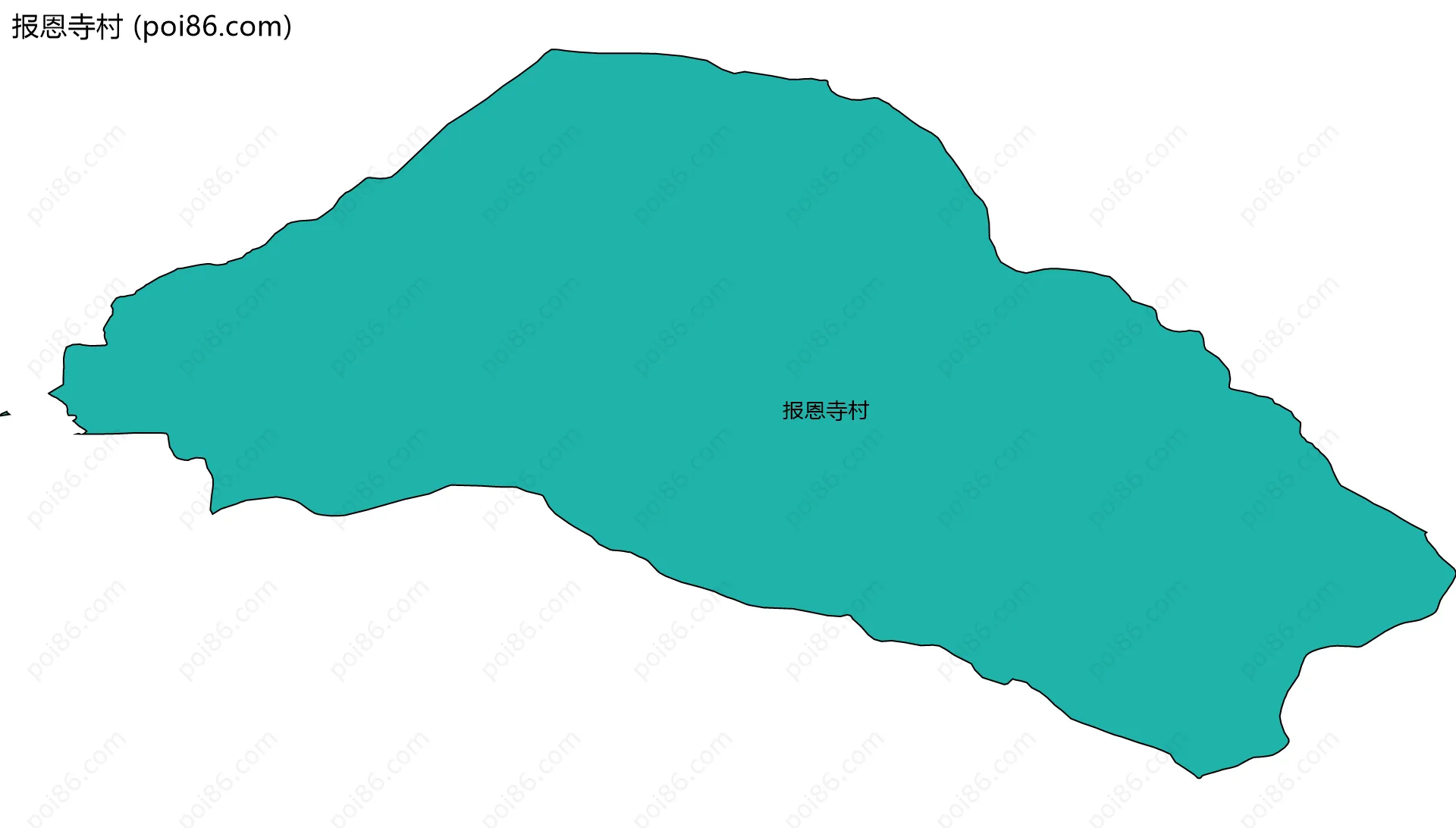 报恩寺村边界地图