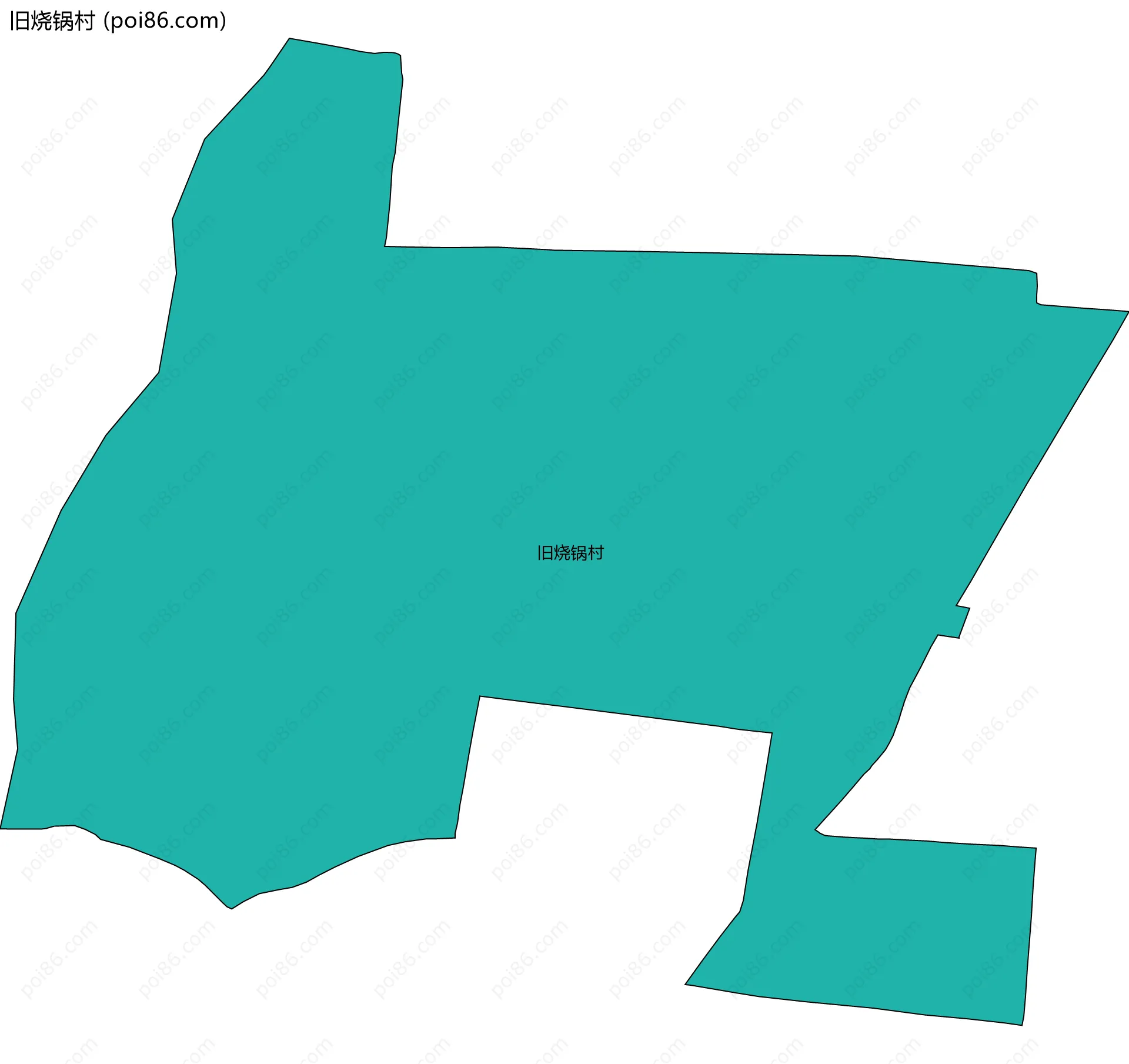 旧烧锅村边界地图