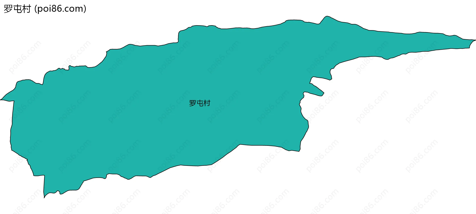 罗屯村边界地图