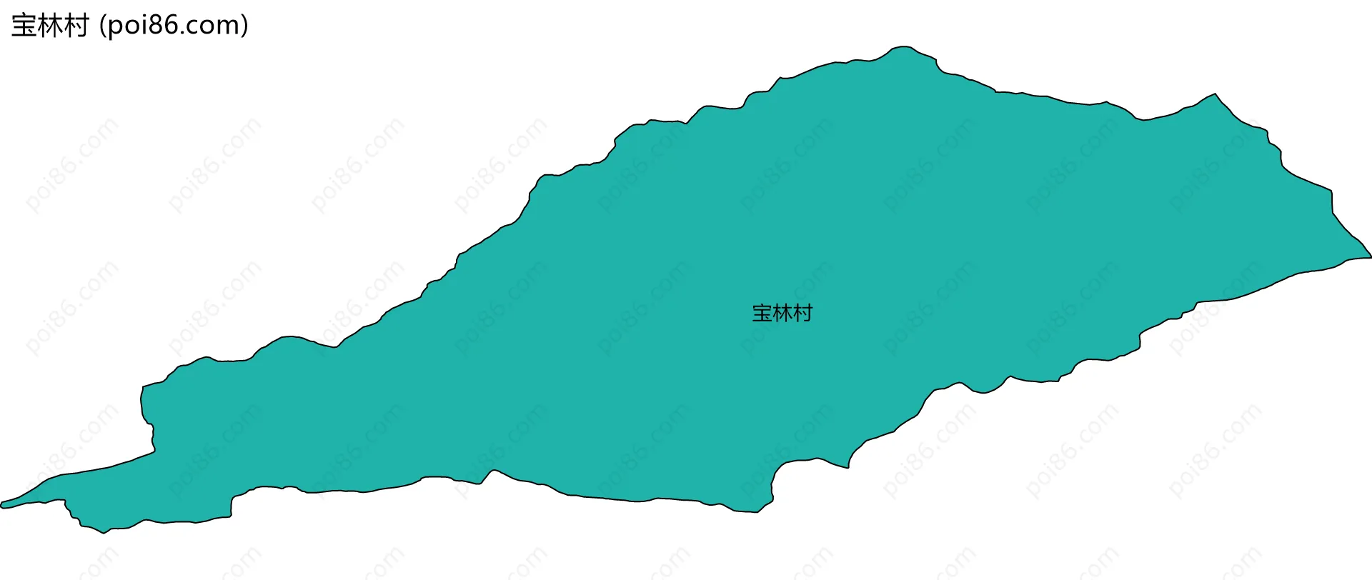 宝林村边界地图