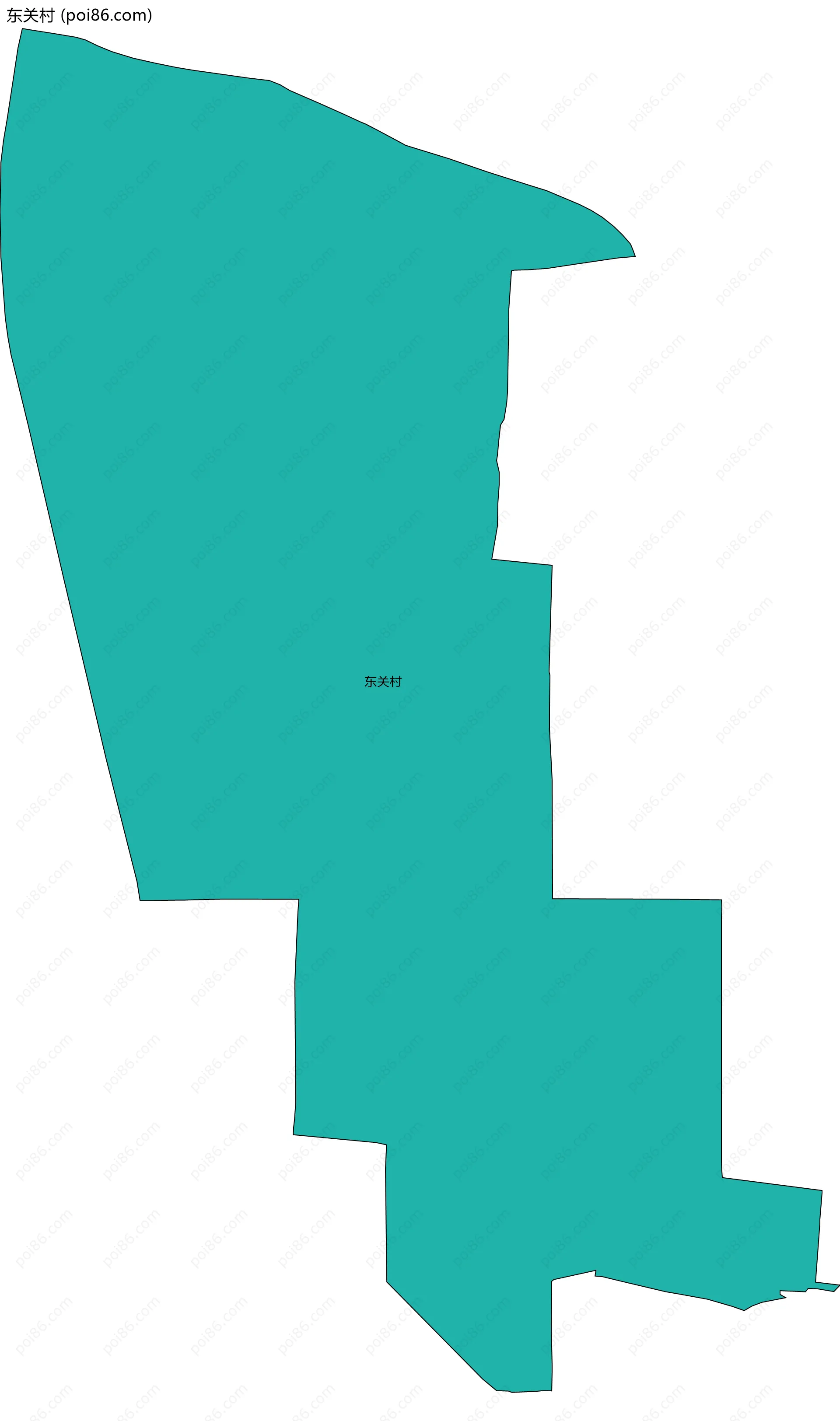 东关村边界地图