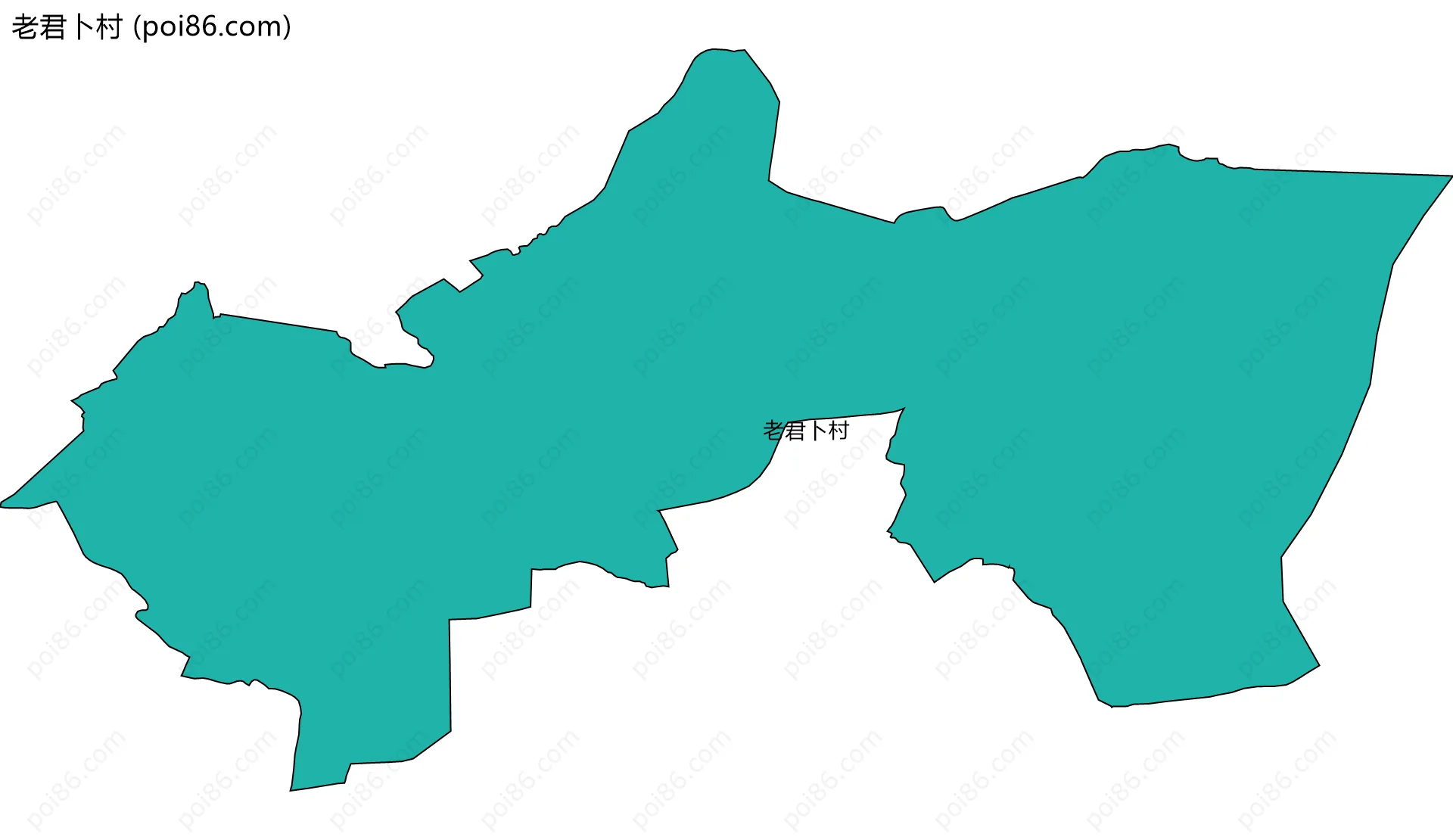 老君卜村边界地图