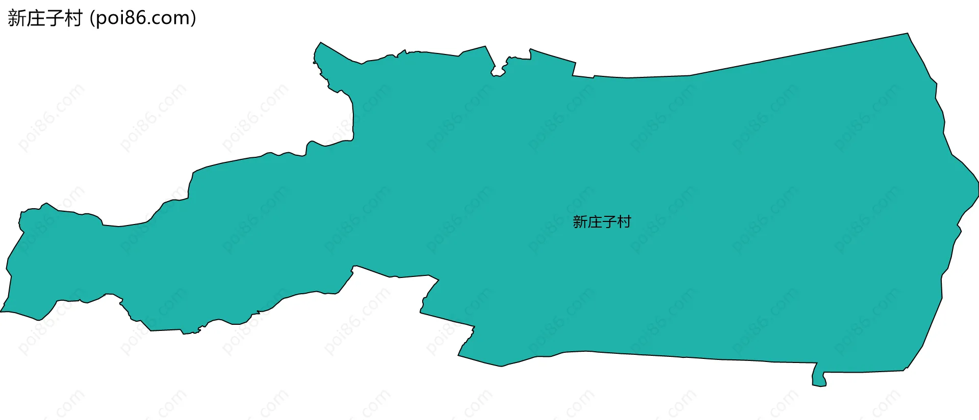新庄子村边界地图