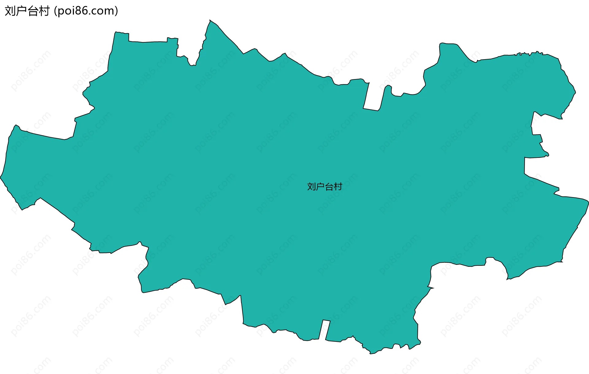 刘户台村边界地图