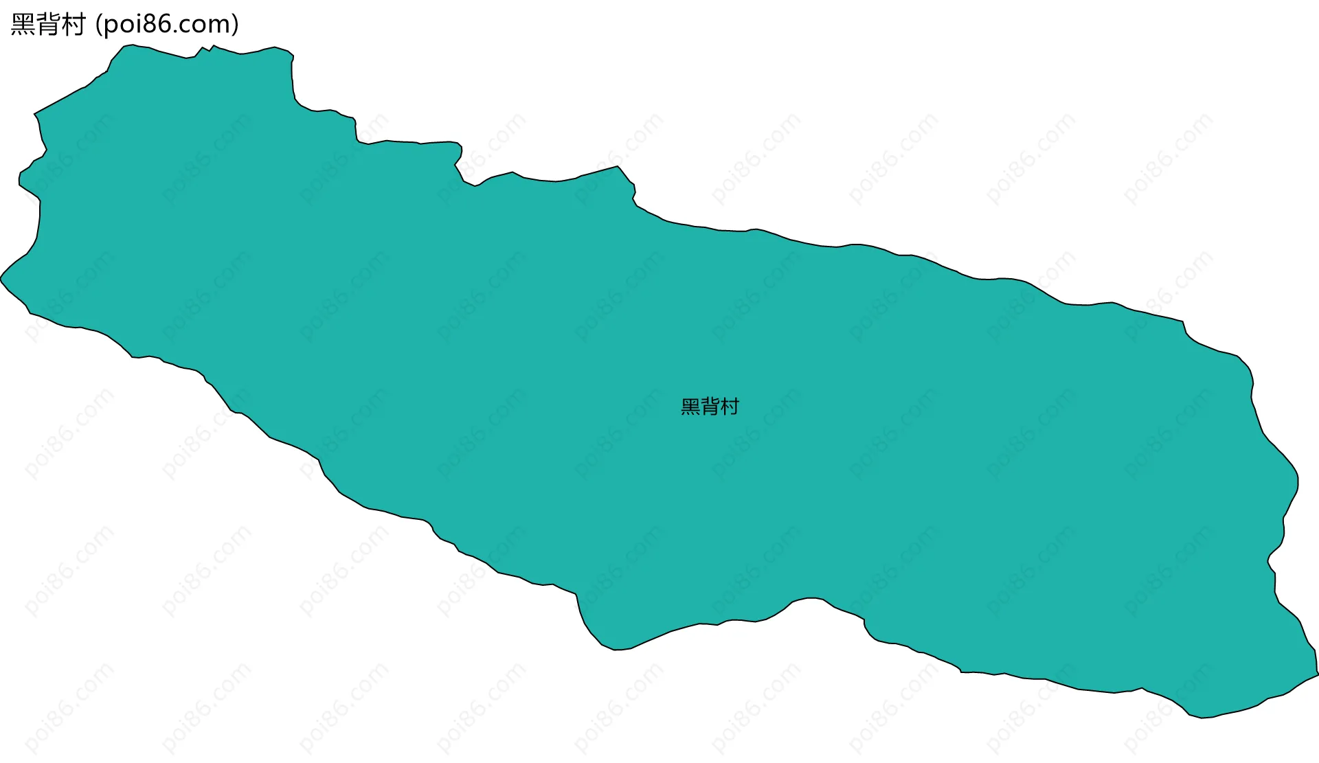 黑背村边界地图