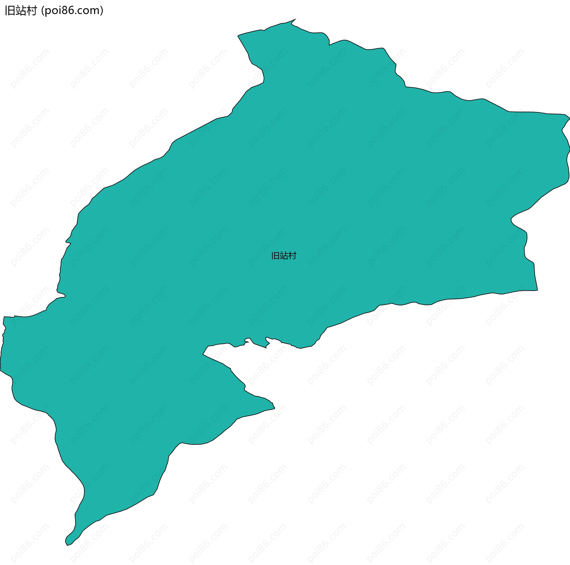 旧站村边界地图