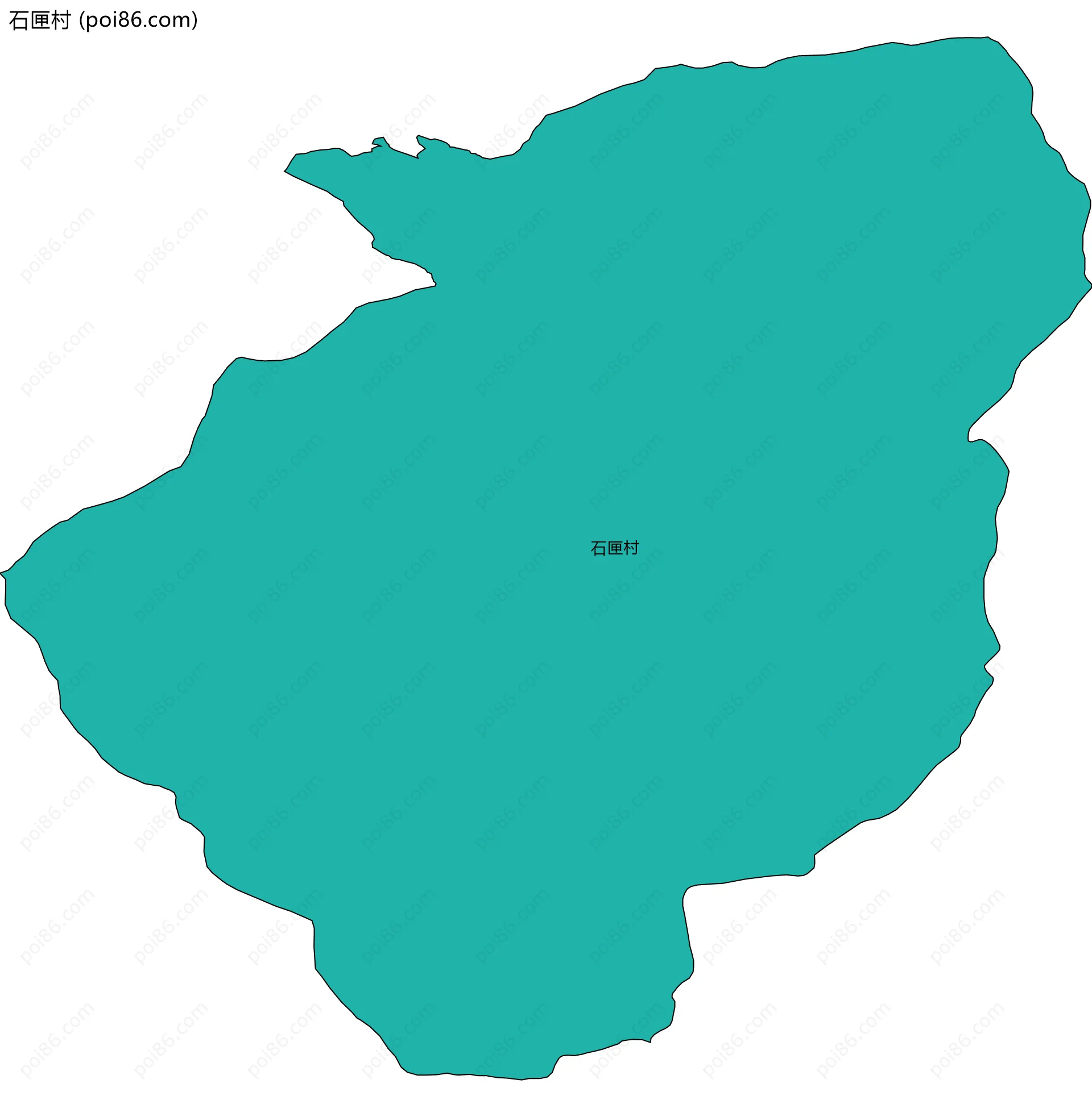 石匣村边界地图