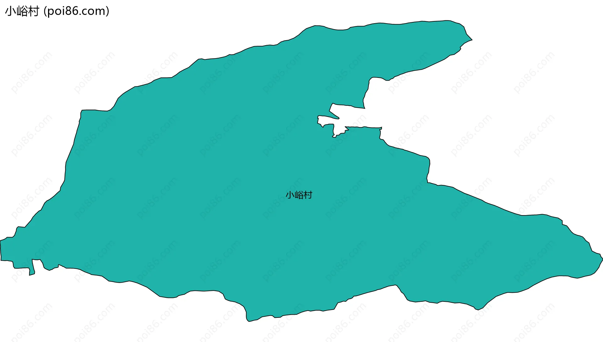 小峪村边界地图