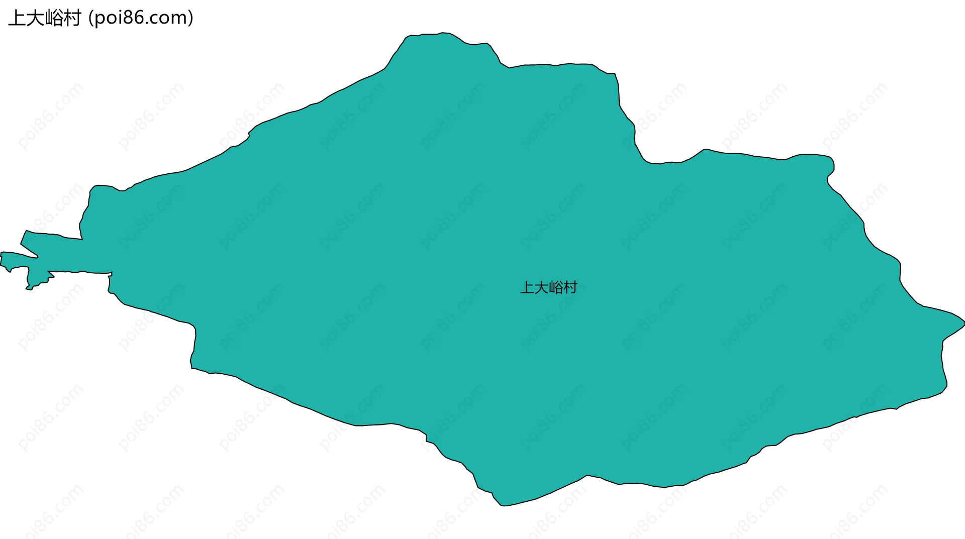 上大峪村边界地图