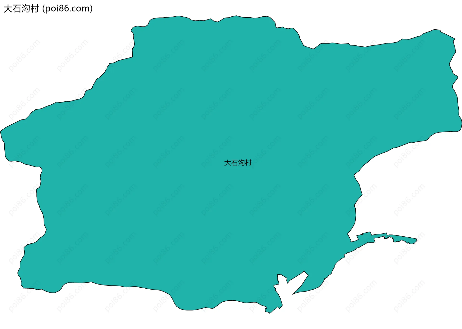 大石沟村边界地图