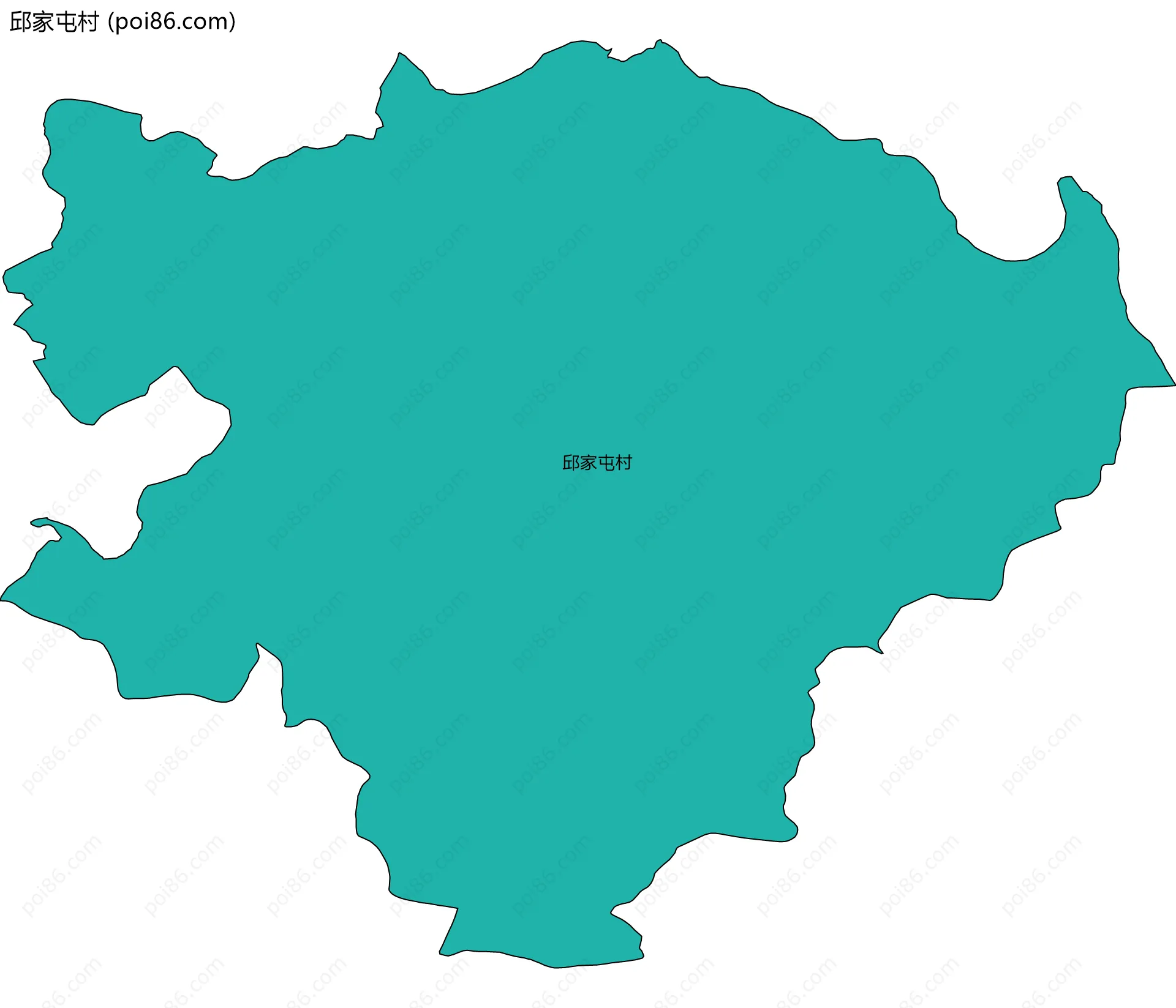 邱家屯村边界地图