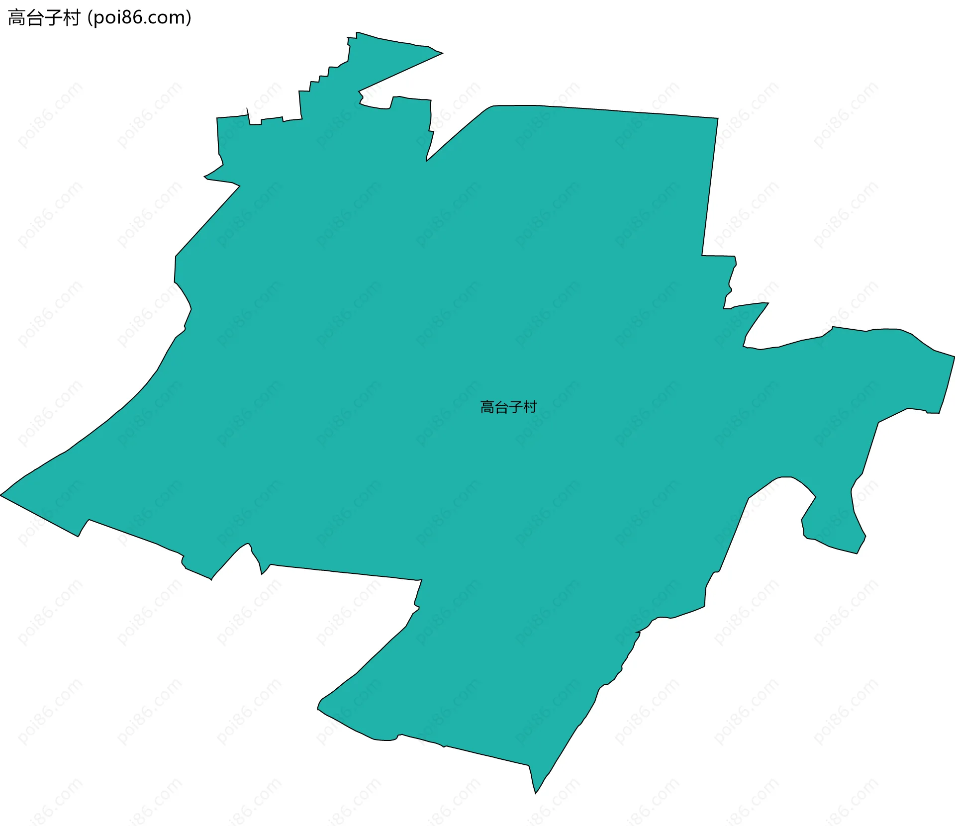 高台子村边界地图