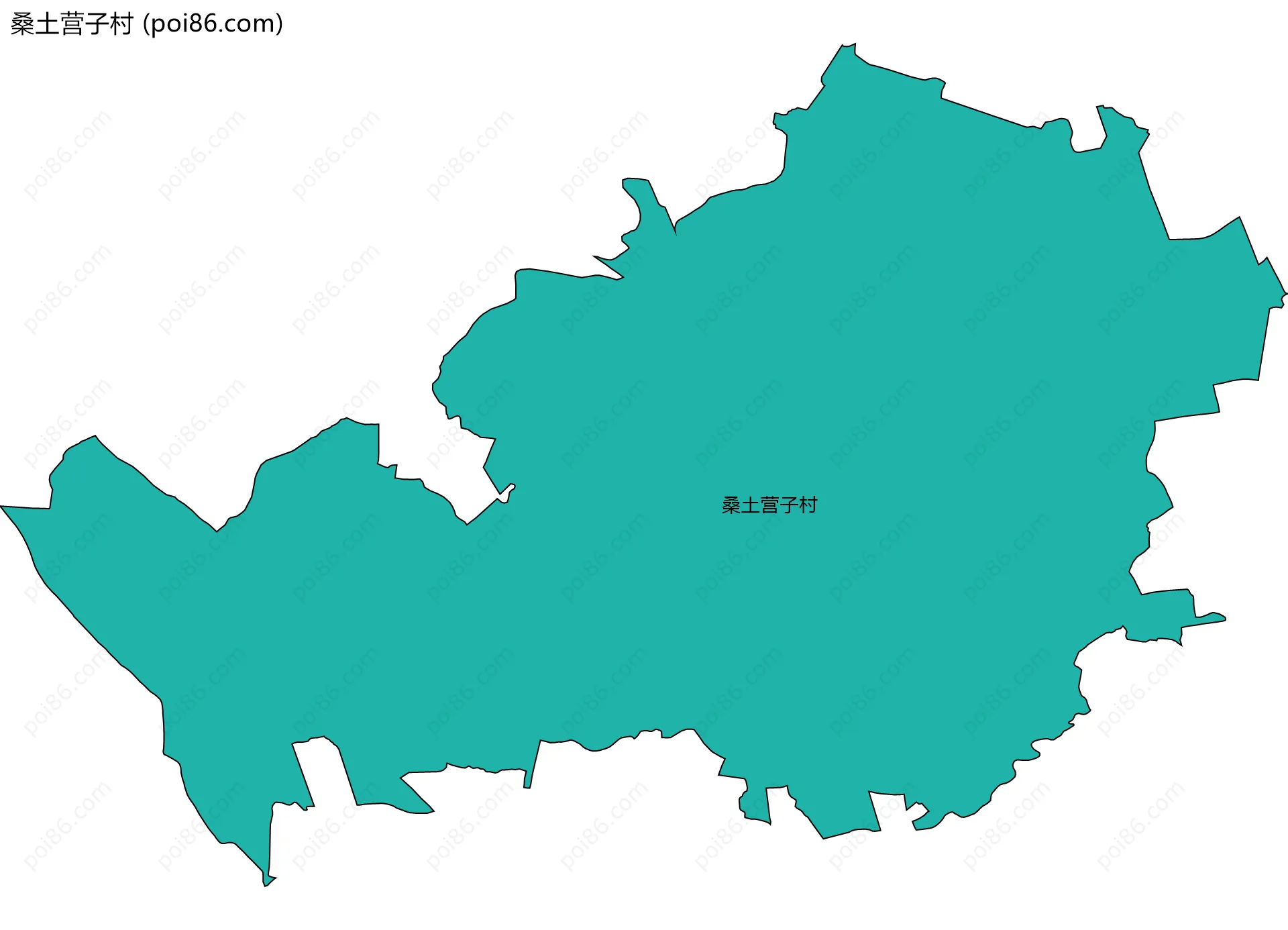 桑土营子村边界地图