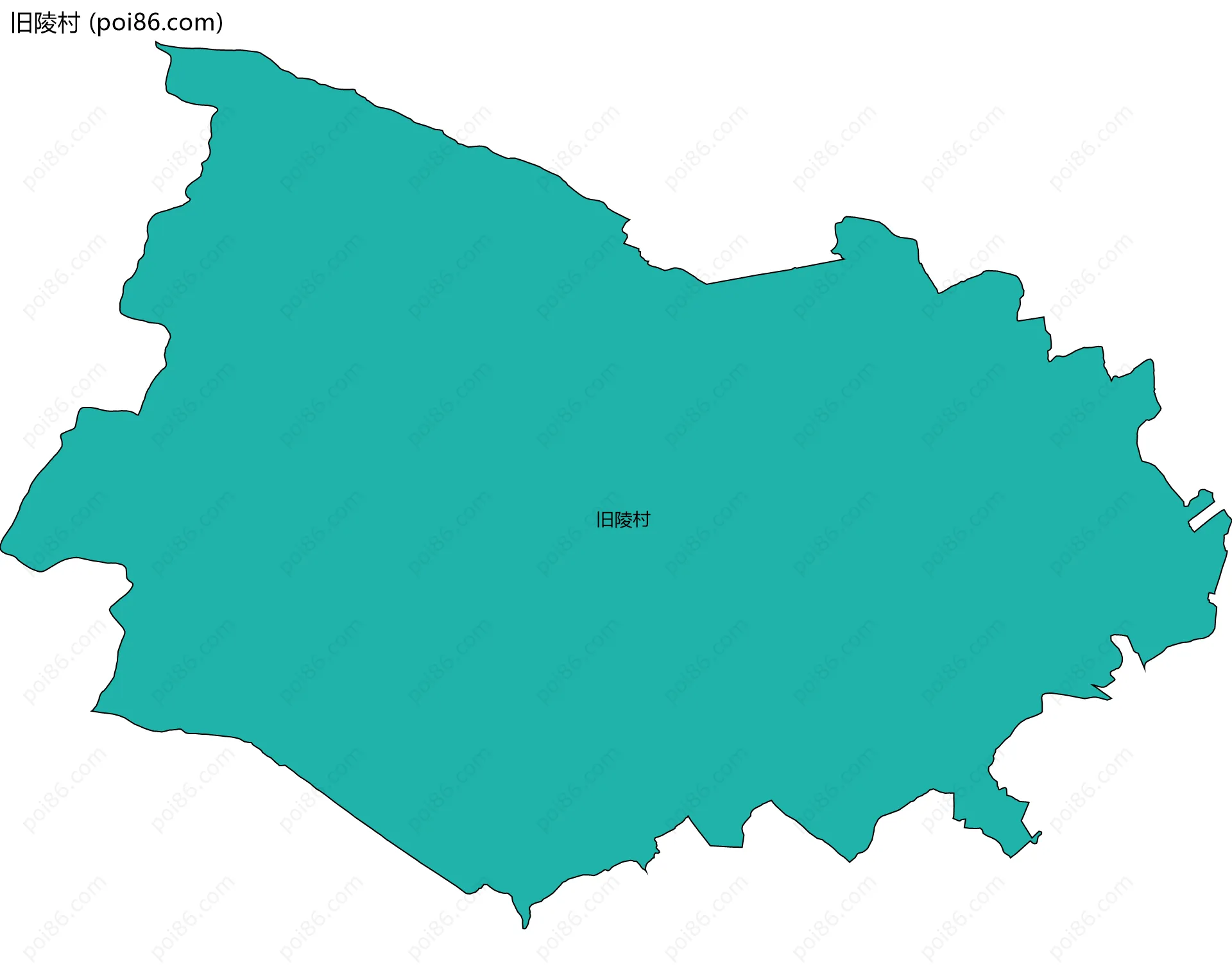 旧陵村边界地图