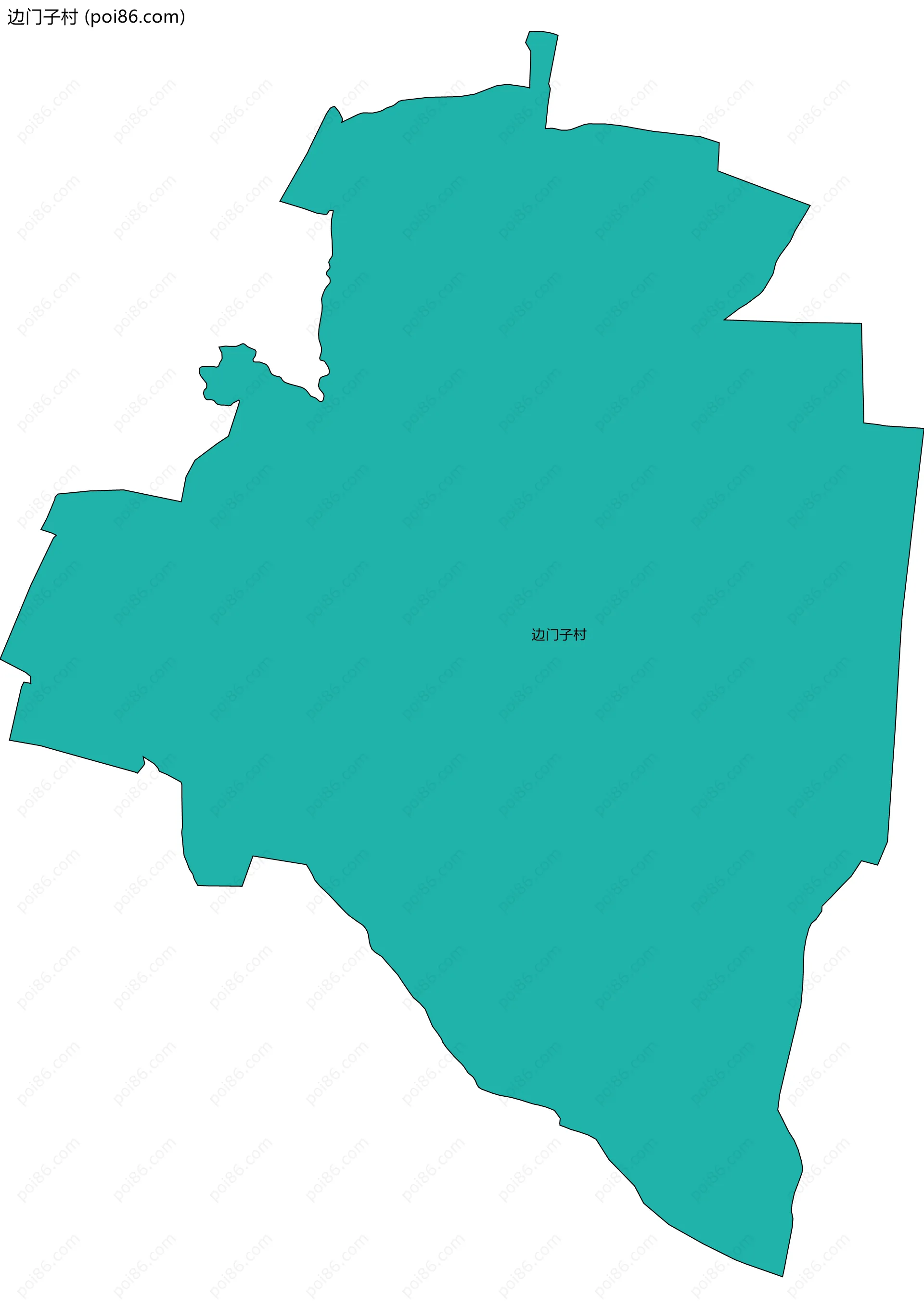 边门子村边界地图