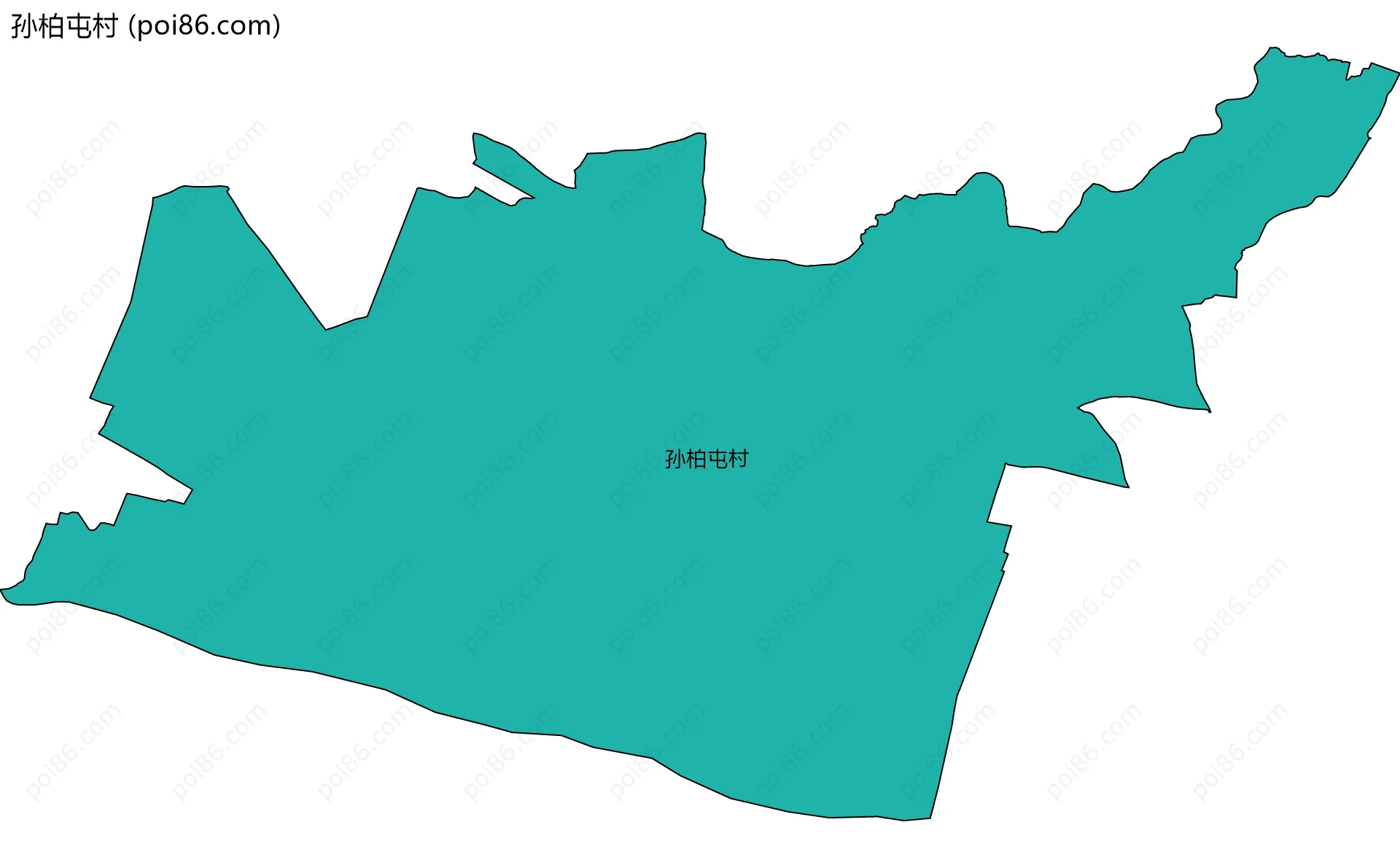 孙柏屯村边界地图