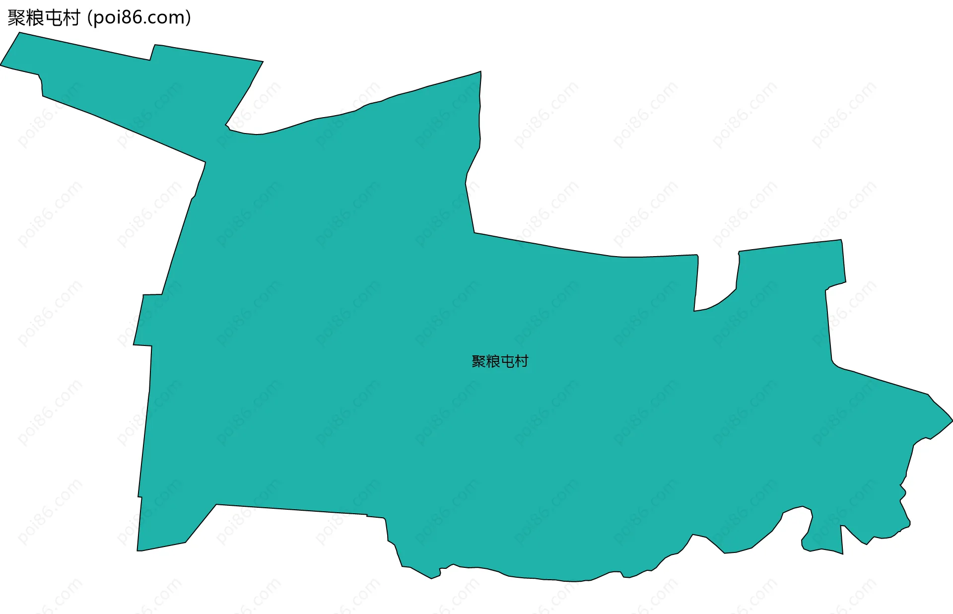 聚粮屯村边界地图