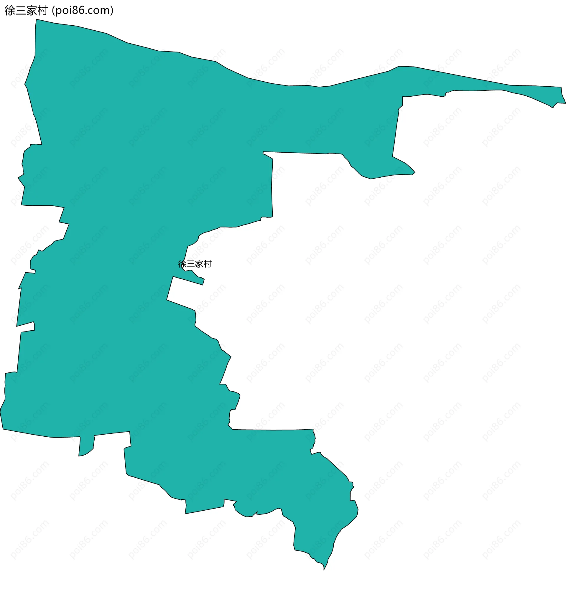徐三家村边界地图