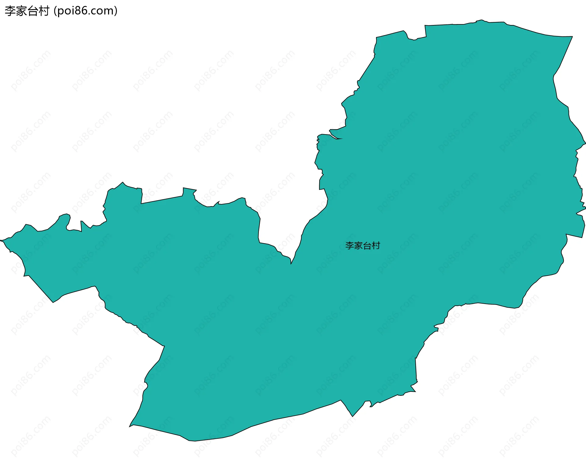 李家台村边界地图