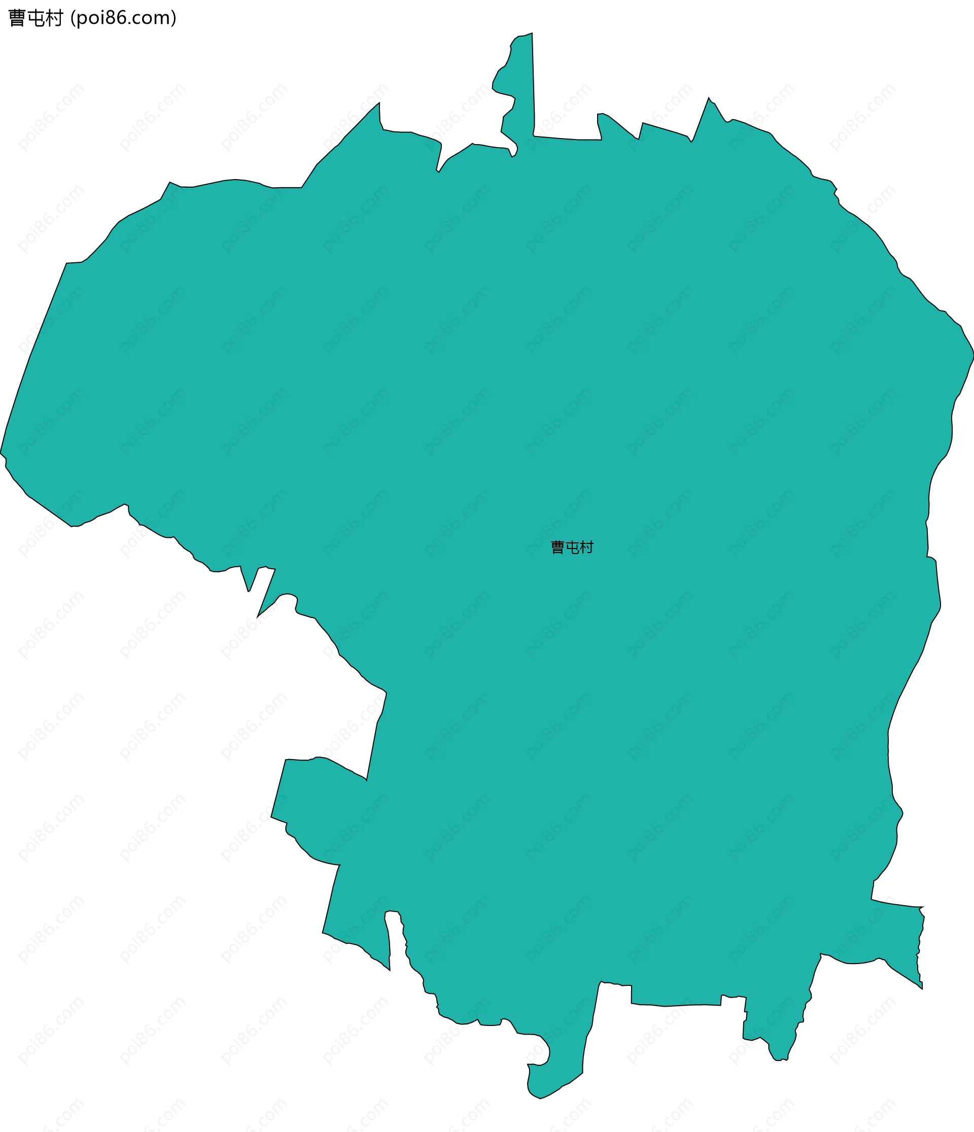 曹屯村边界地图