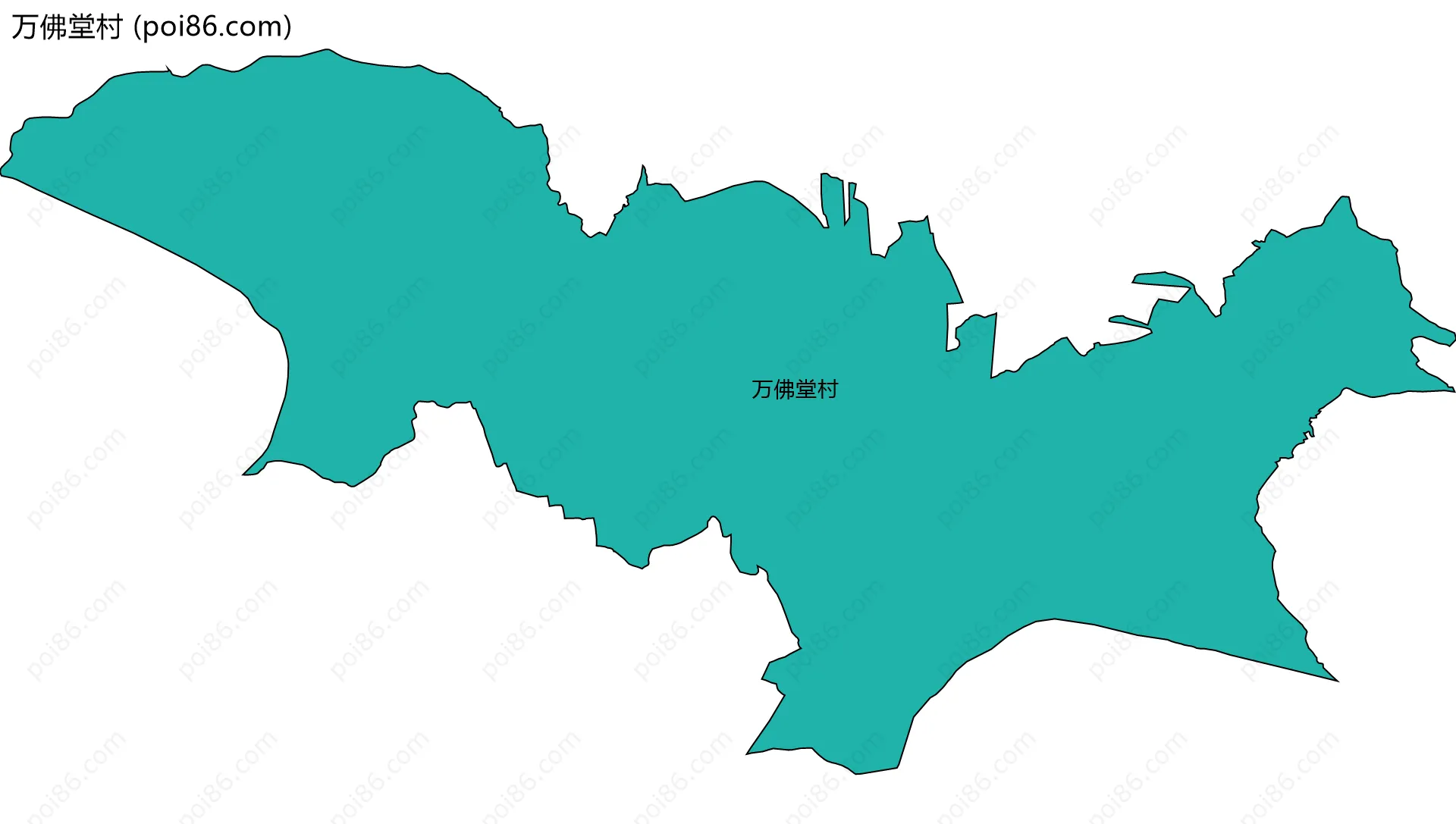 万佛堂村边界地图