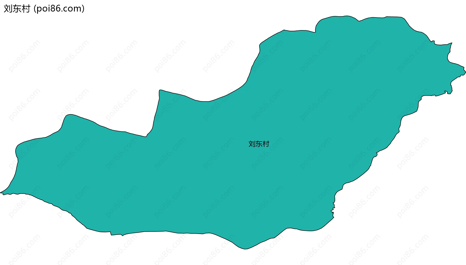 刘东村边界地图