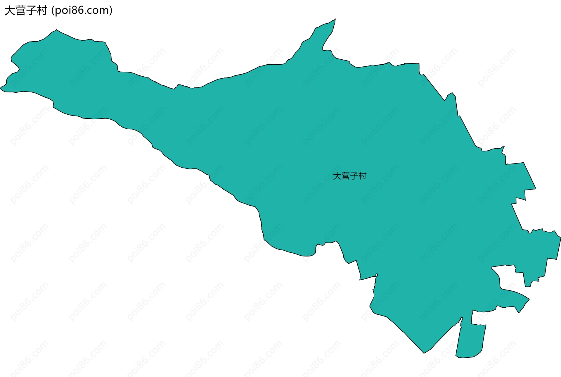 大营子村边界地图